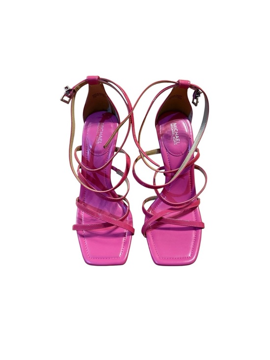Michael Kors Shoes - Michael Kors Hot Pink Strappy Lace-Up Heels